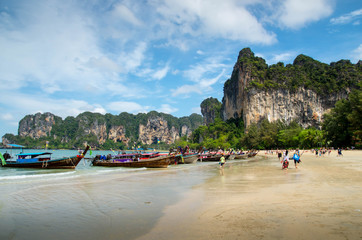 Fototapeta na wymiar railay beach en thaïlande