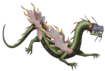Chinese dragon isolated