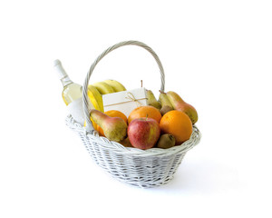 Full handle basket with fruit