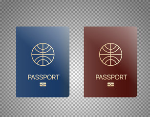 Modern passport design template