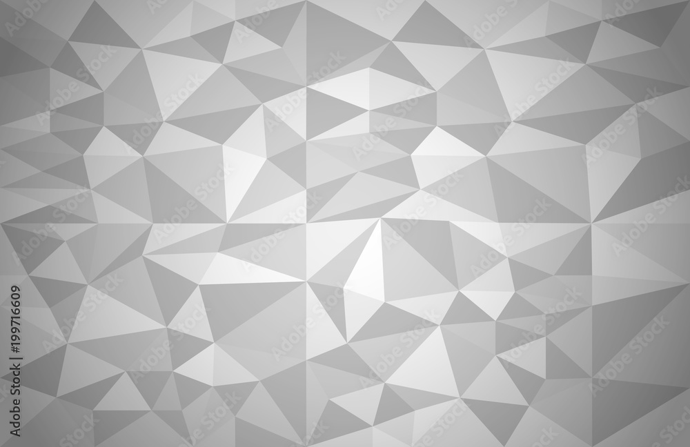 Aufkleber Abstract background of different triangles. Grey geometric vector background