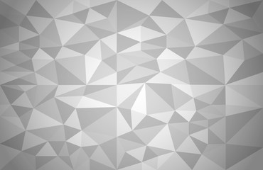 Abstract background of different triangles. Grey geometric vector background