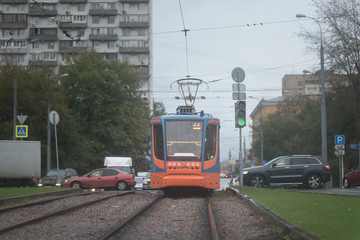 Tram in Moscow, Russia
