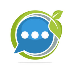 logo icon with fresh chat concept