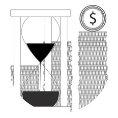 Time is money line icon