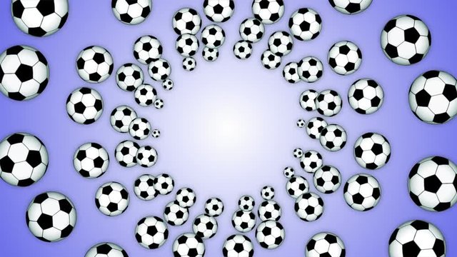 SOCCER BALL Rings Animation Background, Rendering, with Alpha Channel, Loop, 4k
