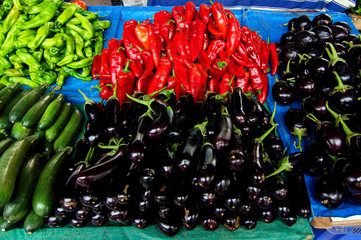 Fresh vegetables at the Bazaar