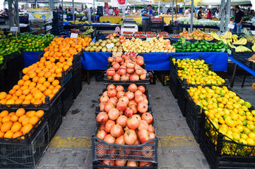 Fruits and vegetables at the Bazaar