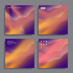 design templates with vibrant gradient shapes