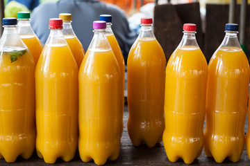 Bottles of fresh 
