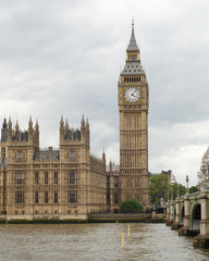 Fototapeta na wymiar Big Ben and Parliament, London, England