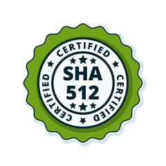 SHA-512 Certified label illustration