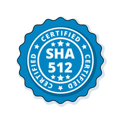 SHA-512 Certified label illustration