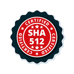 SHA-512 Certified label illustration