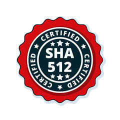 SHA-512 Certified label illustration