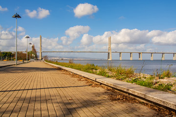 Vasco da Gama bridge in Lisbon