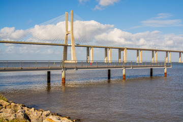Obraz premium Vasco da Gama bridge in Lisbon
