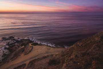 Fototapeta premium Flat Rock Point After Sunset