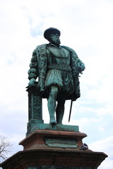 Herzog-Christoph-Denkmal im Innenhof des alten schloß in stuttgart