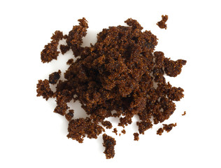 molasses sugar isolated on white