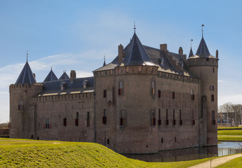 Muiderslot or Muiden Castle near Amsterdam in the Netherlands