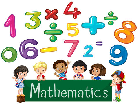 Colored numbers and children Mathematics