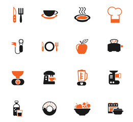 food and kitchen icon set