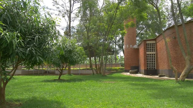 The Genocide Memorial Church back yard
