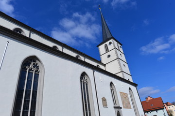 Fototapeta na wymiar Pfarrkirche St. Georg in Bischofsheim an der Rhön 