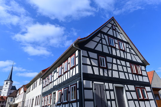 Altstadt von Bischofsheim an der Rh&ouml;n in Bayern 