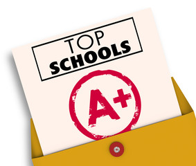 Top Schools Report Card Best Colleges Universities 3d Illustration
