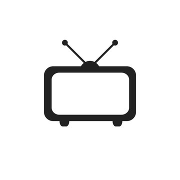 Tv Icon in trendy flat style isolated on grey background. Television symbol for your web site design, logo, app, UI. Vector illustration, EPS3