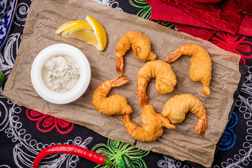 fried shrimp in batter