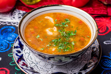 Dushbara asian soup