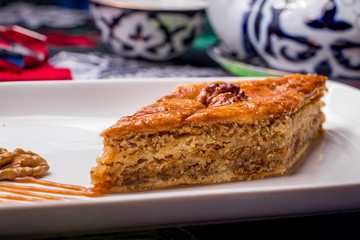 Traditional arabic dessert Baklava