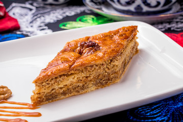 Traditional arabic dessert Baklava