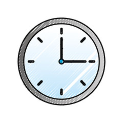 clock time hour break image vector illustration