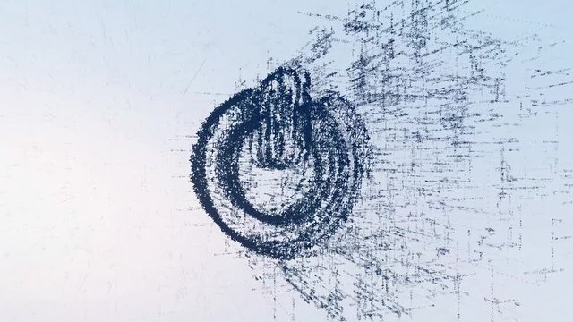 Logo of play, loop news animation. Intro energetic action of abstract start