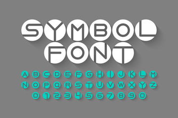 Symbol font, letters and numbers