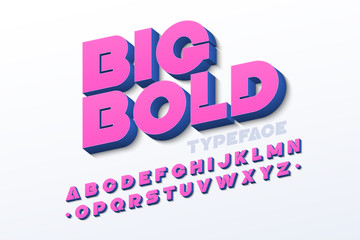 Bold 3d font