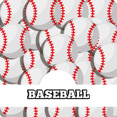 baseball balls sport background design vector illustration
