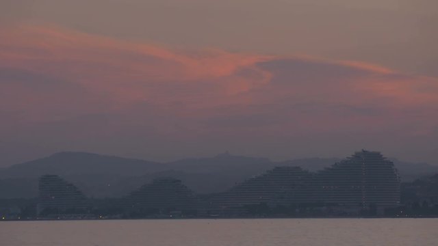 Marina Baie des Anges at dusk, Nice
