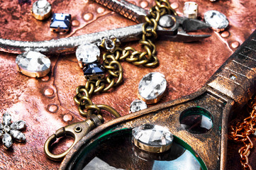 Making of handmade jewellery