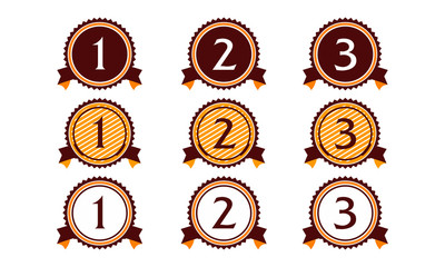 Modern Number Template Set
