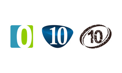 Modern Number Template Set