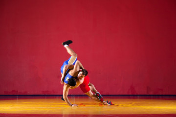 Two strong wrestlers