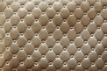 Closeup of gold leather pattern delicate striped luxurious background