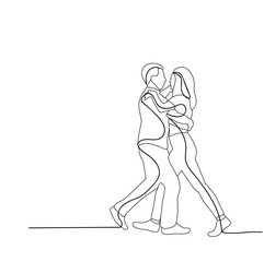  isolated sketch people dancing