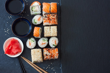Set of sushi