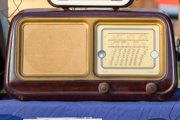 Vintage Radio tube in a flea market